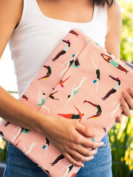 aLoveSupreme 13インチ　　　パソコンケース　ダイバーPink ポケット付き