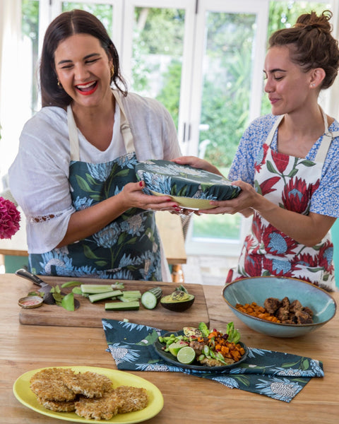 aLoveSupreme エプロン プロテアBlue Grey