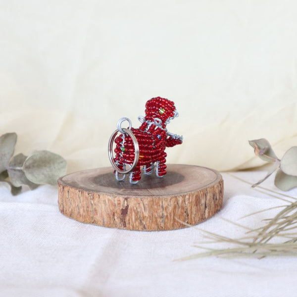 アニマルキーホルダー　カバ(red)