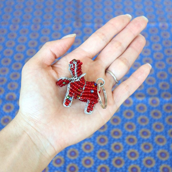 アニマルキーホルダー　カバ(red)