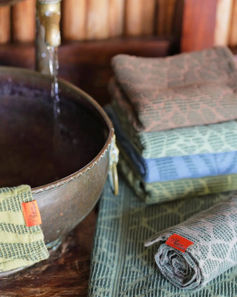 African Jacquard Safari布タオル (Sサイズ)