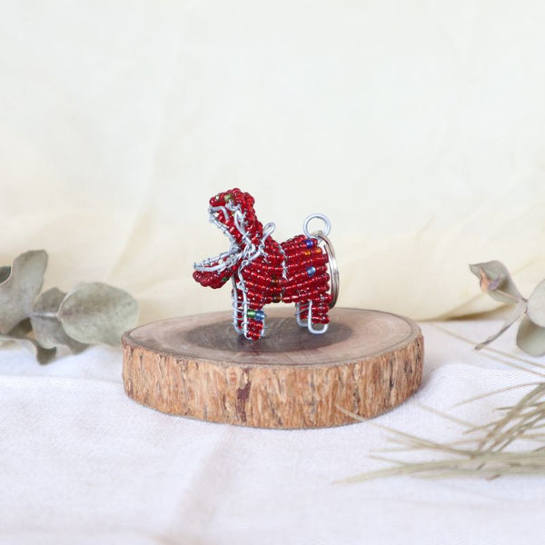 アニマルキーホルダー　カバ(red)