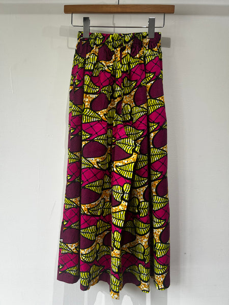 Cradle Handmadeアフリカ布ロングパンツ(Pink roots)