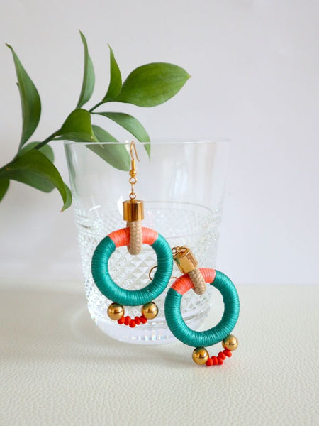 Pichulik アフリカン ピアス Alpha (Aqua Pink)