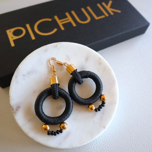 Pichulik アフリカン ピアス Alpha (Black)