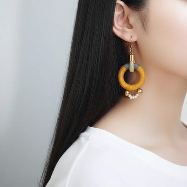 Pichulik アフリカン ピアス Alpha (Mustard Grey)