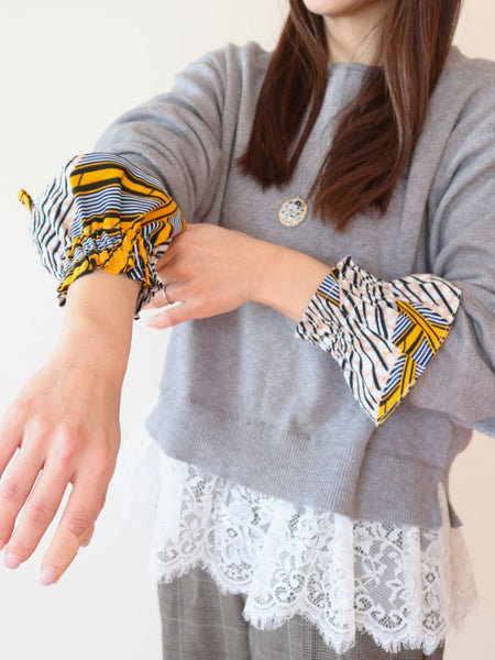 Cradle Handmade アフリカ布アームカバー(African Breeze)