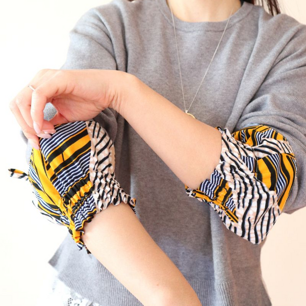 Cradle Handmade アフリカ布アームカバー(African Breeze)