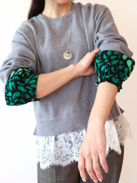 Cradle Handmade アフリカ布アームカバー(Botanical)