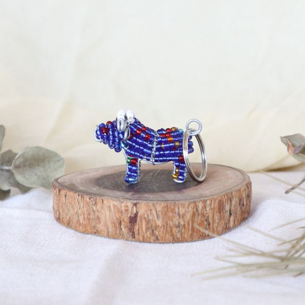 アニマルキーホルダー　バッファロー(blue)