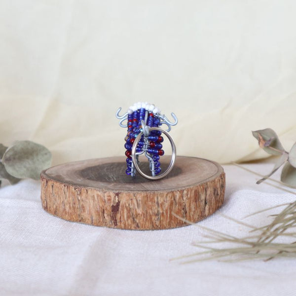 アニマルキーホルダー　バッファロー(blue)