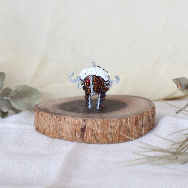 アニマルキーホルダー　バッファロー(brown)