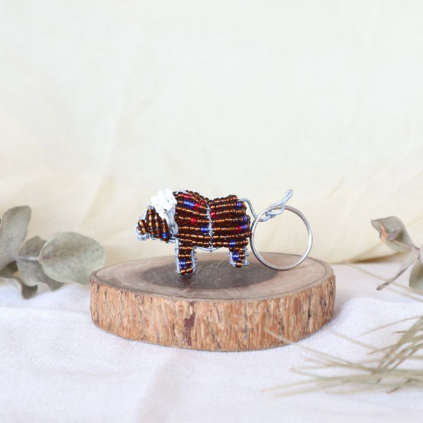 アニマルキーホルダー　バッファロー(brown)