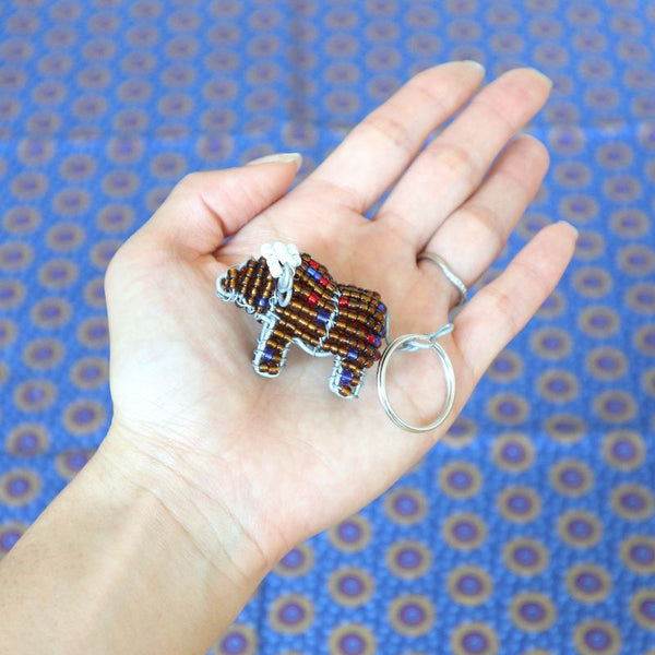 アニマルキーホルダー　バッファロー(brown)