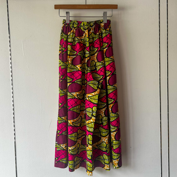 Cradle Handmadeアフリカ布ロングパンツ(Pink roots)