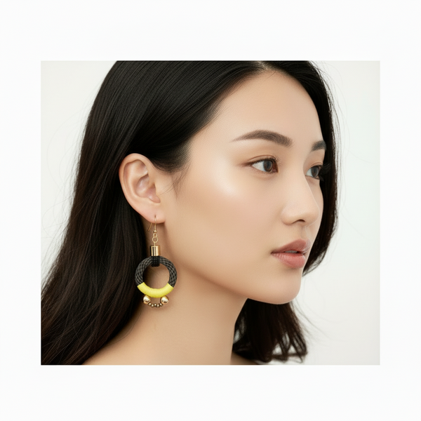 Pichulik アフリカン ピアス Alpha (Olive Yellow)