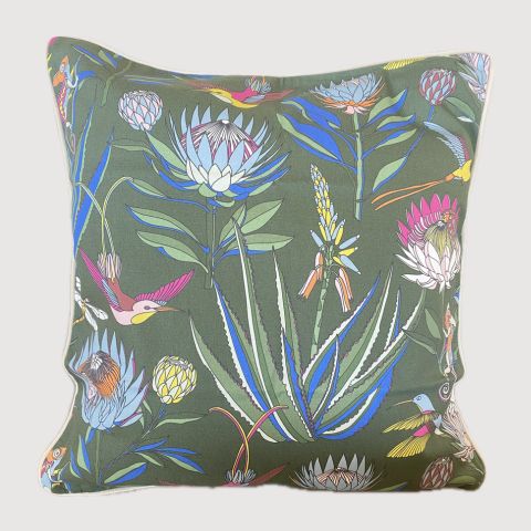 aLoveSupreme クッションカバー　ブルームDark Green