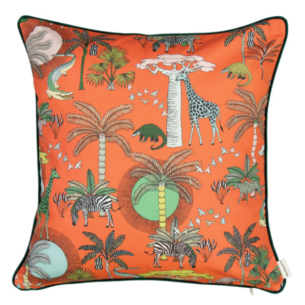 aLoveSupreme クッションカバー　アニマルキングダムOrange