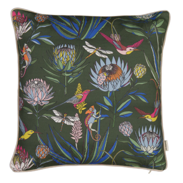 aLoveSupreme クッションカバー　ブルームDark Green