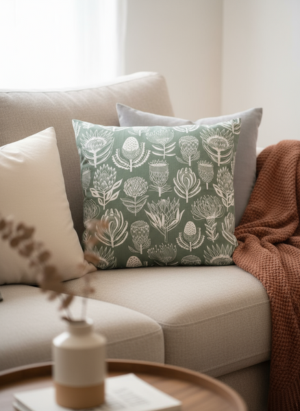 aLoveSupreme クッションカバー　フローラルキングダムGreen