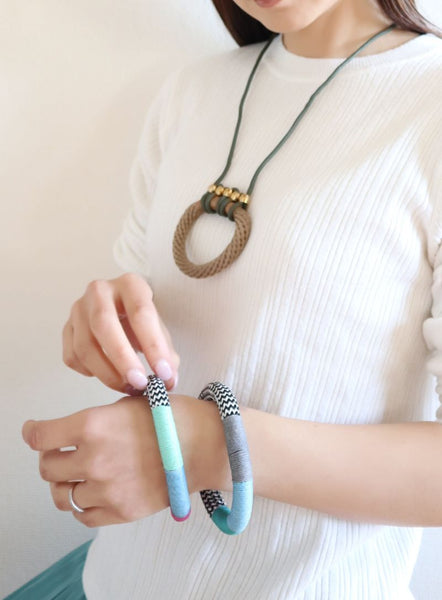 Pichulik アフリカン ブレスレット Dynamic (Grey/Blue/Aqua)