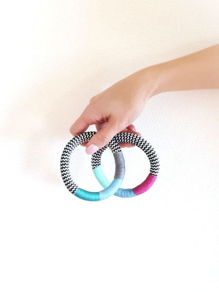 Pichulik アフリカン ブレスレット Dynamic (Grey/Blue/Aqua)