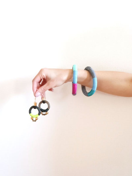 Pichulik アフリカン ブレスレット Dynamic (Grey/Blue/Aqua)