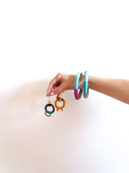 Pichulik アフリカン ピアス Alpha (Olive Aqua)