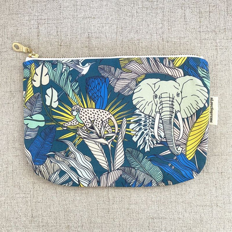 aLoveSupreme ポーチ　ワイルドアニマルBlue