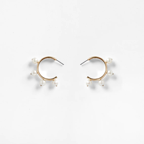 Pichulik アフリカン ピアス Garland Hoop (Pearl)