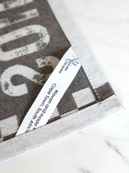 African Jacquard Wildlife ティータオル Giraffe Bark