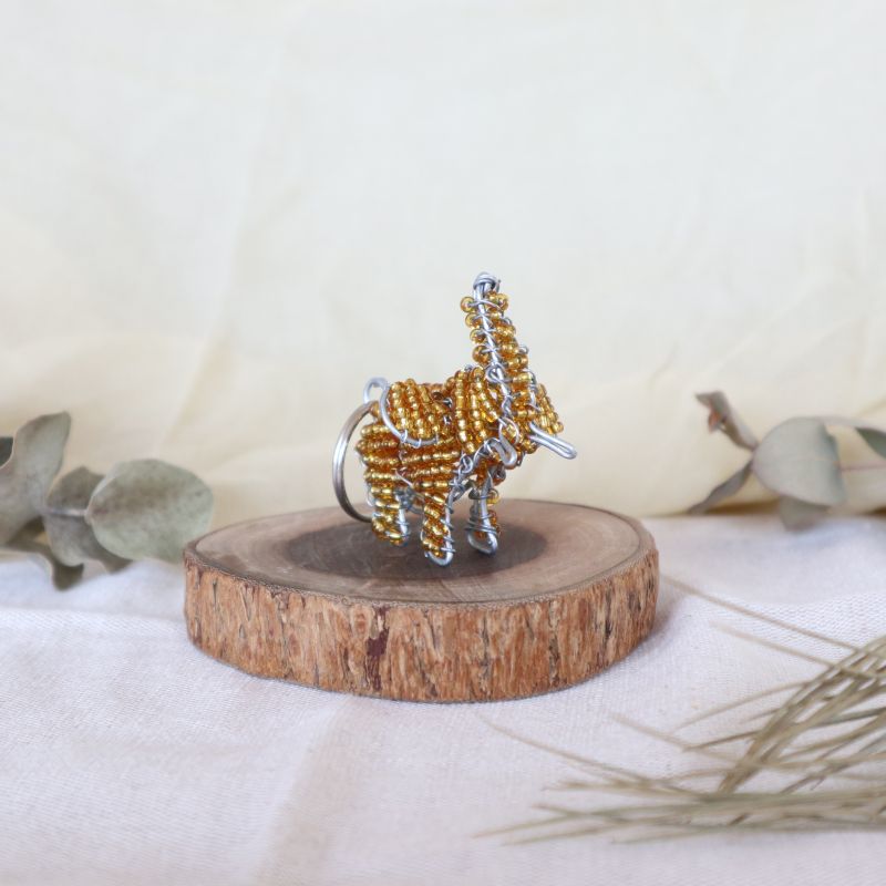 アニマルキーホルダー　ゾウ(gold)