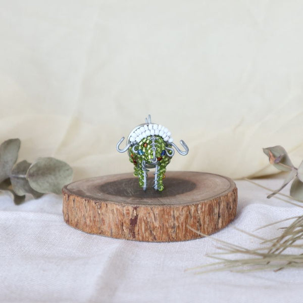 アニマルキーホルダー　バッファロー(green)