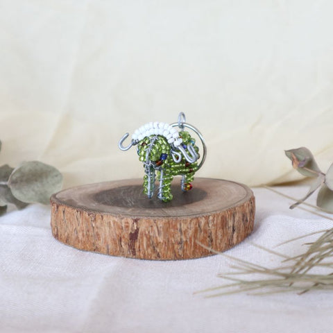 アニマルキーホルダー　バッファロー(green)