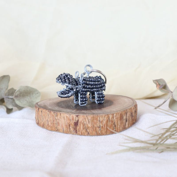 アニマルキーホルダー　カバ(grey)