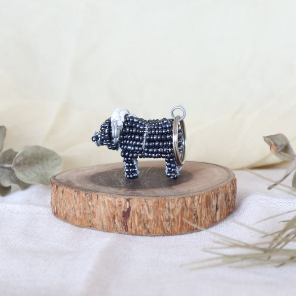 アニマルキーホルダー　バッファロー(grey)