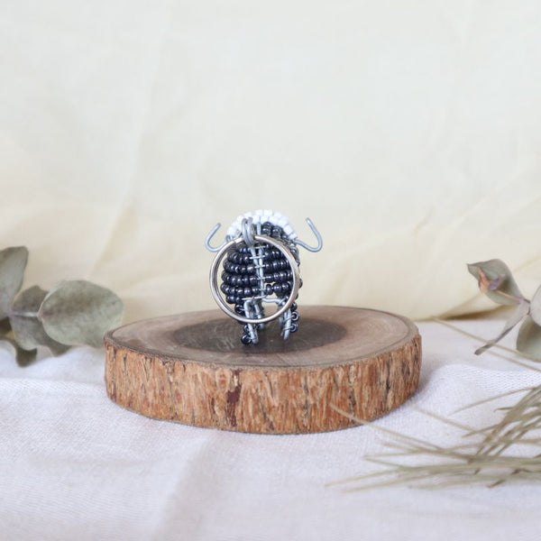 アニマルキーホルダー　バッファロー(grey)