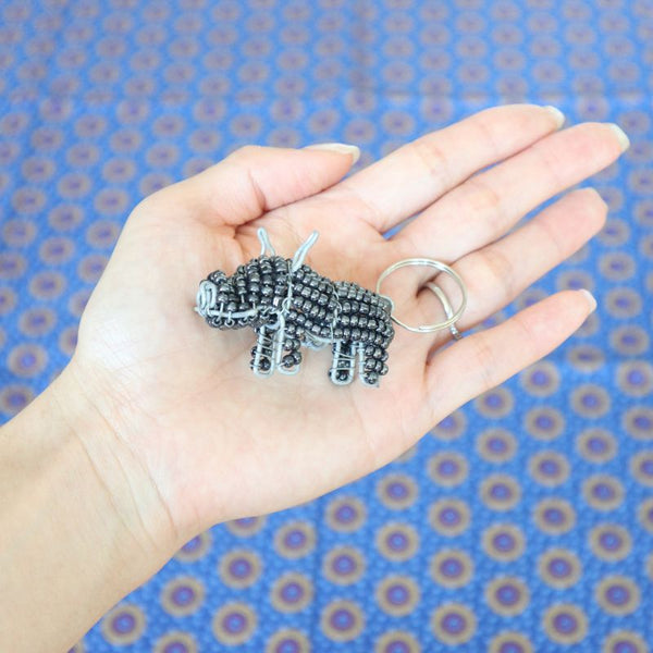 アニマルキーホルダー　イボイノシシ(grey)