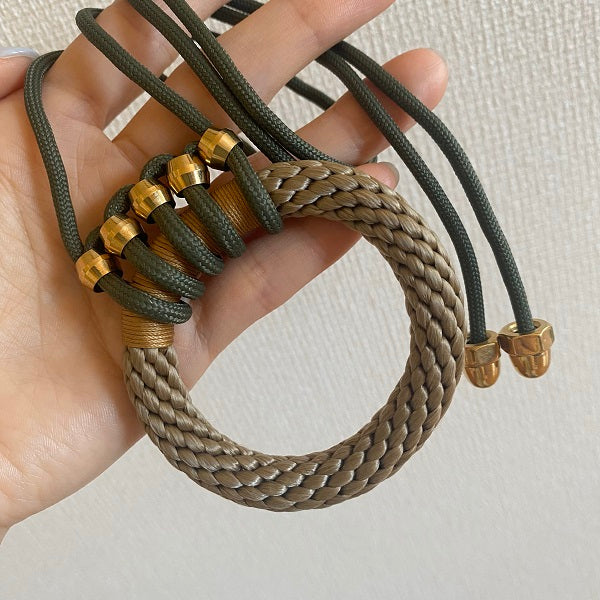 Pichulik アフリカン ネックレス Kokomo (Beige/Olive/Camel) – Cradle