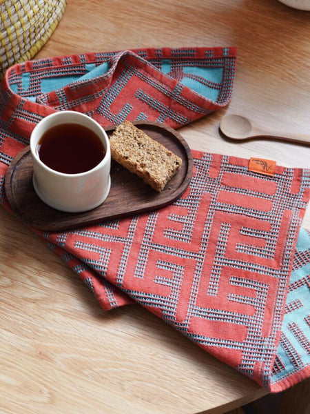 African Jacquard Kuba Summerタオル (Sサイズ)