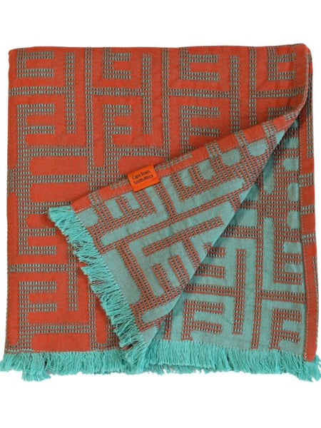 African Jacquard Kuba Summerタオル (Sサイズ)