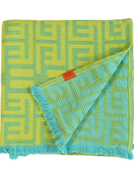 African Jacquard Kuba Summerタオル (Sサイズ)