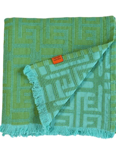 African Jacquard Kuba Summerタオル (Sサイズ)