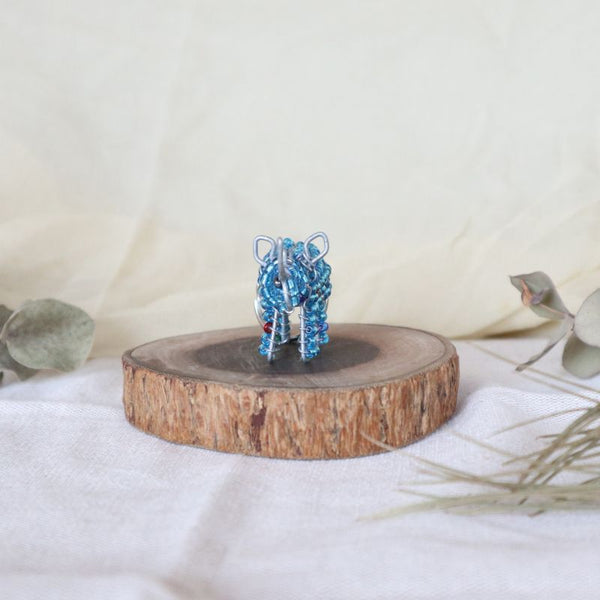 アニマルキーホルダー　サイ(light blue)