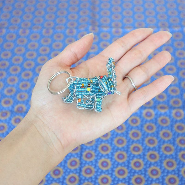 アニマルキーホルダー　ゾウ(light blue)
