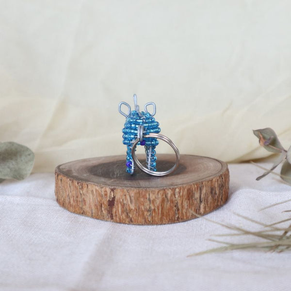 アニマルキーホルダー　サイ(light blue)