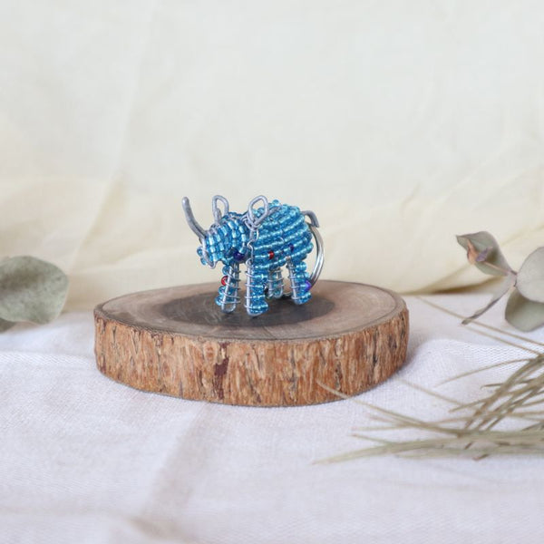 アニマルキーホルダー　サイ(light blue)