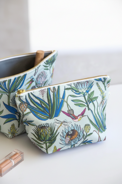 aLoveSupreme マチ付きポーチ　 ブルームLight Blue