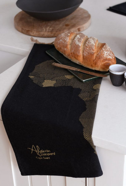 African Jacquard アフリカ地図　Gold