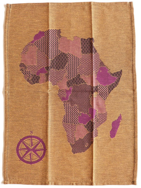 African Jacquard アフリカ地図　Orange